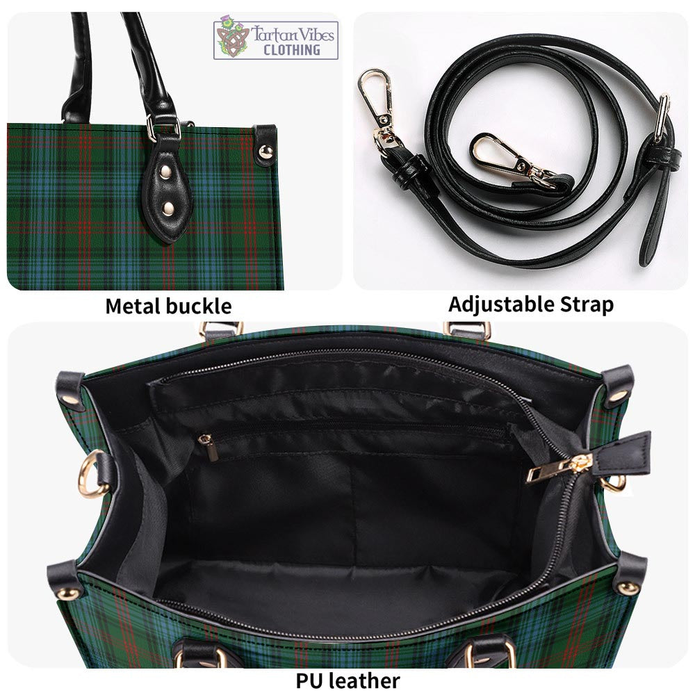 Tartan Vibes Clothing Ross Hunting Tartan Luxury Leather Handbags