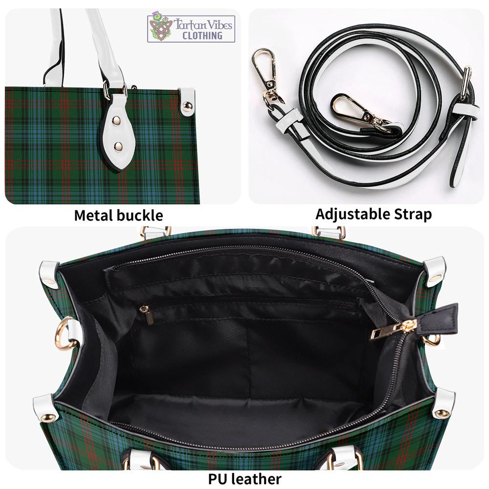 Tartan Vibes Clothing Ross Hunting Tartan Luxury Leather Handbags