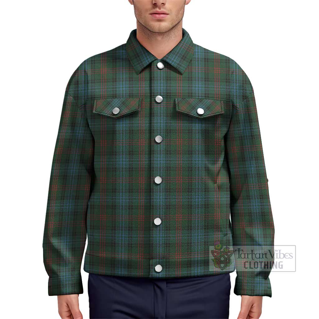 Tartan Vibes Clothing Ross Hunting Tartan Unisex Lapel Cotton Jacket