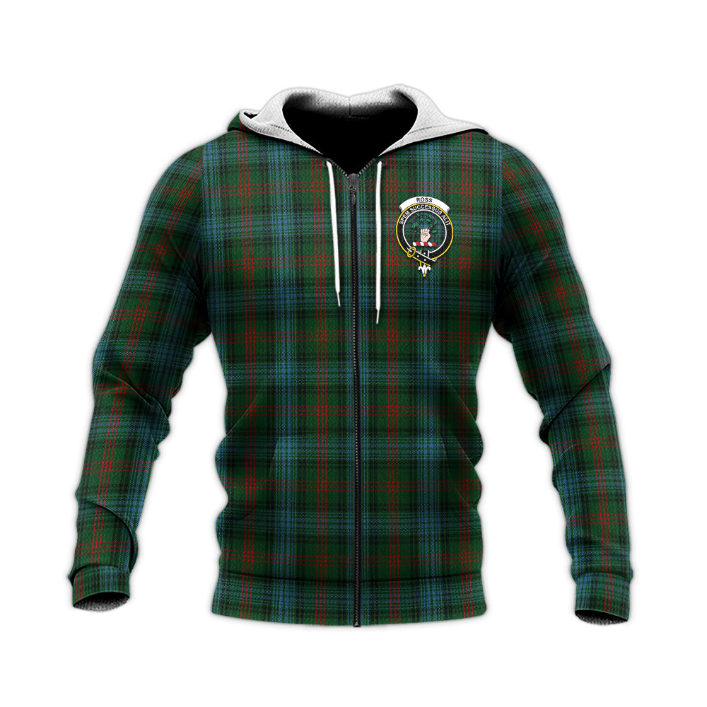 ross-hunting-tartan-knitted-hoodie-with-family-crest