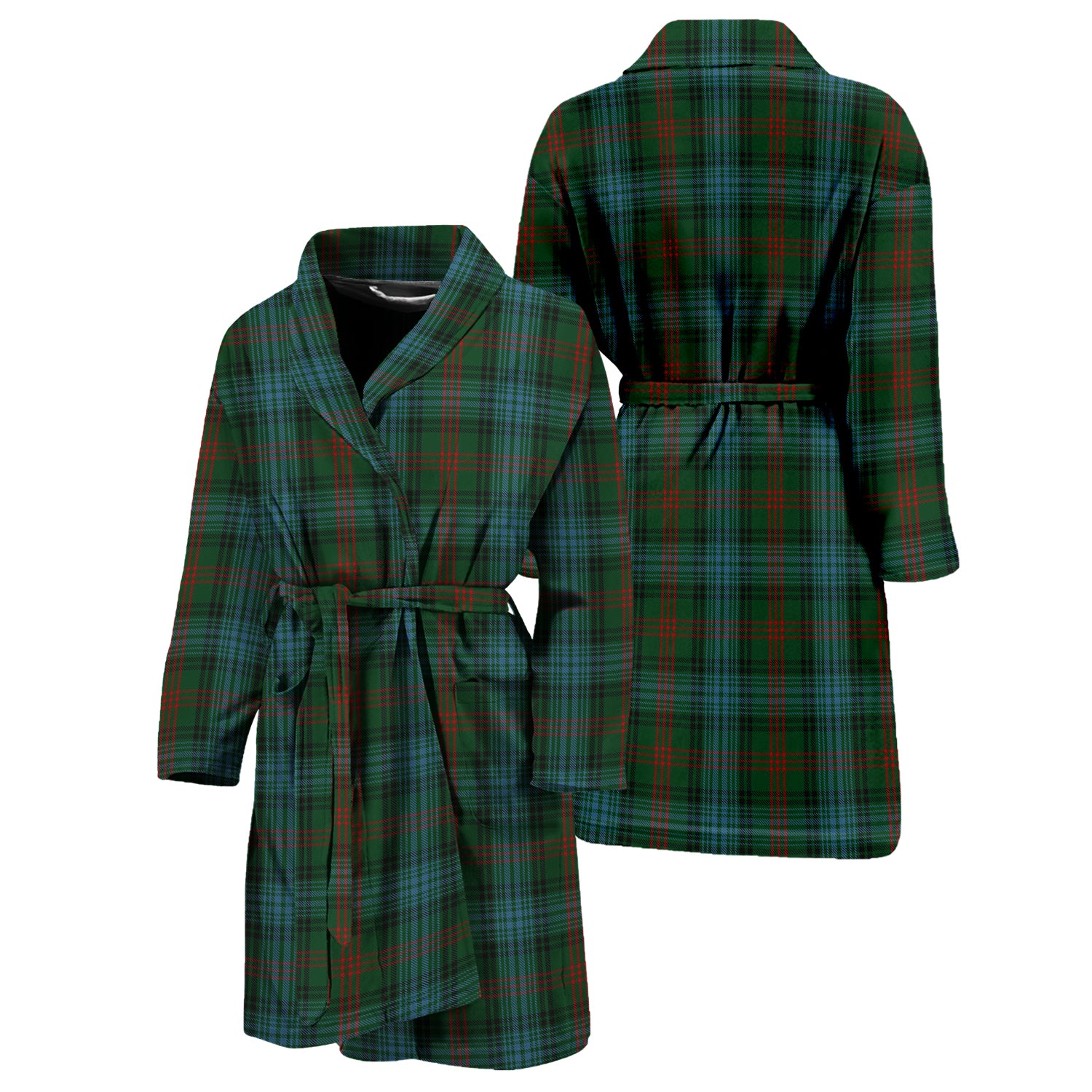 Ross Hunting Tartan Bathrobe Unisex M - Tartan Vibes Clothing