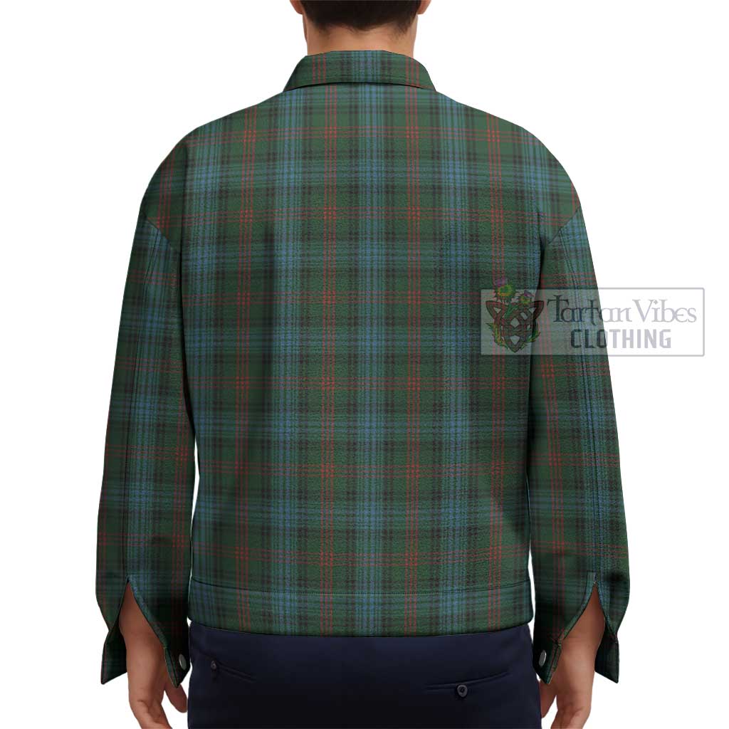 Tartan Vibes Clothing Ross Hunting Tartan Unisex Lapel Cotton Jacket