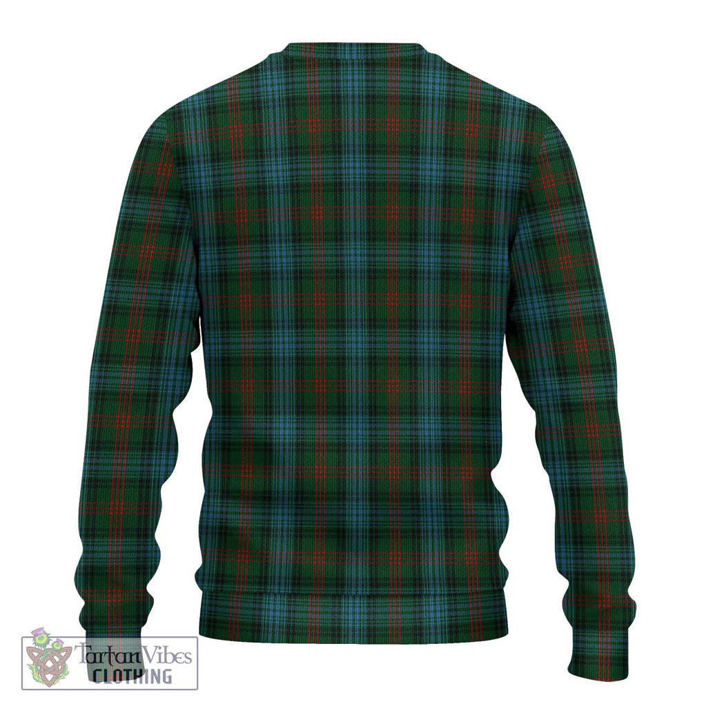 Ross Hunting Tartan Knitted Sweater with Family Crest DNA In Me Style - Tartanvibesclothing Shop