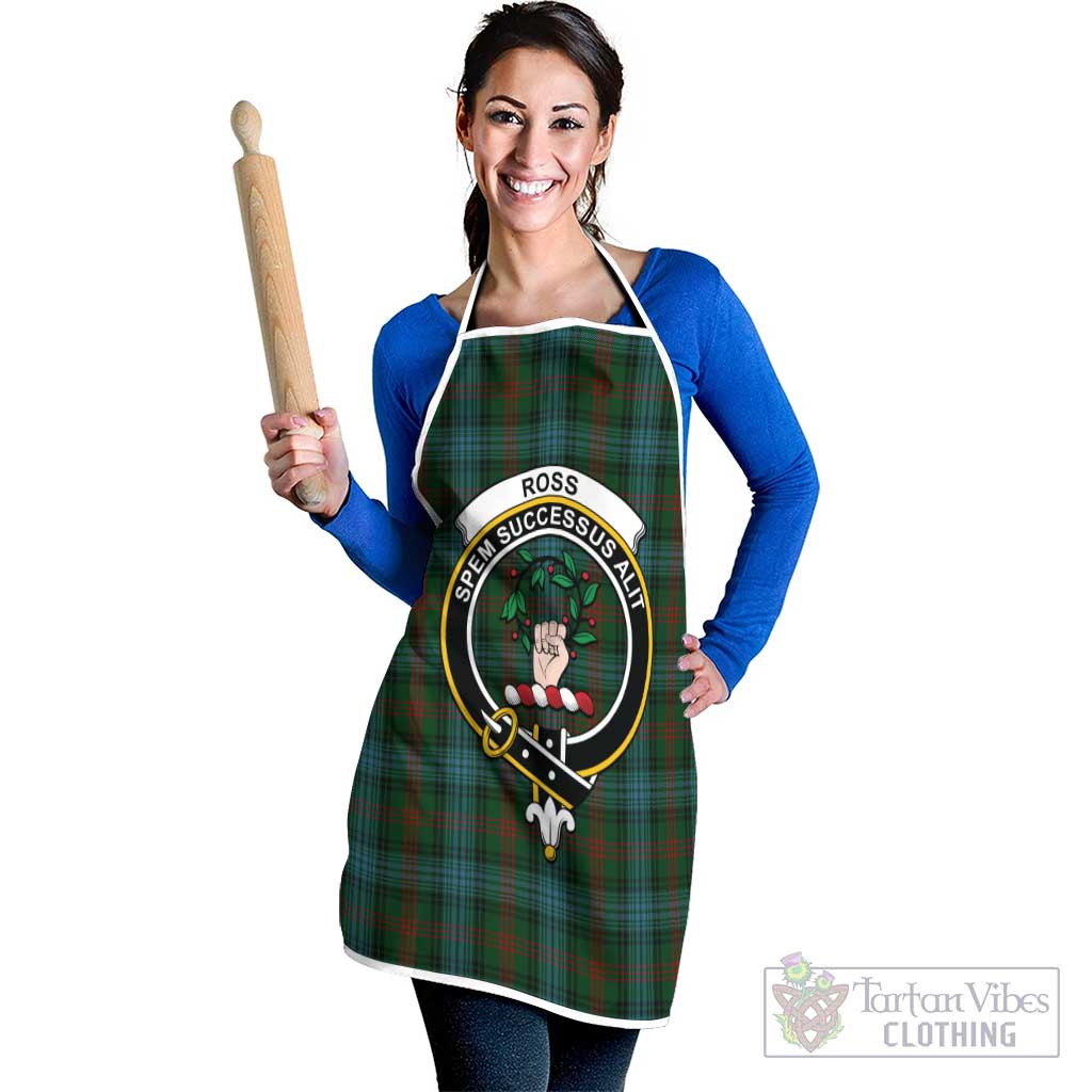 Tartan Vibes Clothing Ross Hunting Tartan Apron with Family Crest
