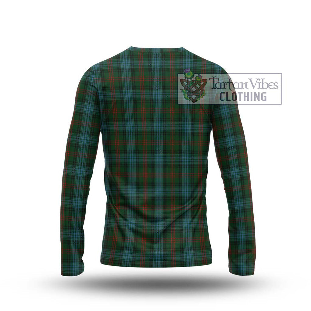 Ross Hunting Tartan Long Sleeve T-Shirt with Family Crest DNA In Me Style - Tartanvibesclothing Shop