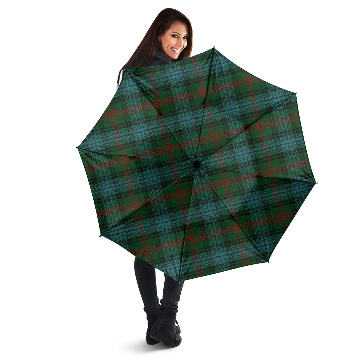 Ross Hunting Tartan Umbrella - Tartanvibesclothing