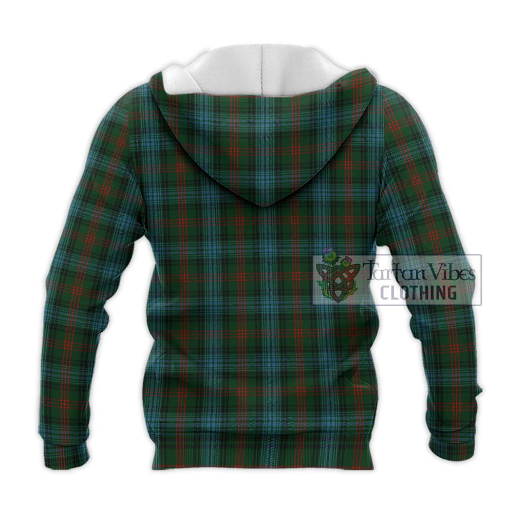 Ross Hunting Tartan Knitted Hoodie with Family Crest DNA In Me Style - Tartanvibesclothing Shop