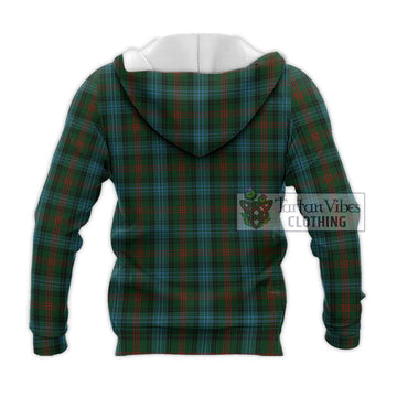 Ross Hunting Tartan Knitted Hoodie with Family Crest DNA In Me Style