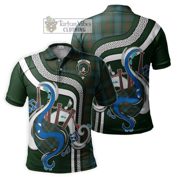 Ross Hunting Tartan Polo Shirt with Epic Bagpipe Style