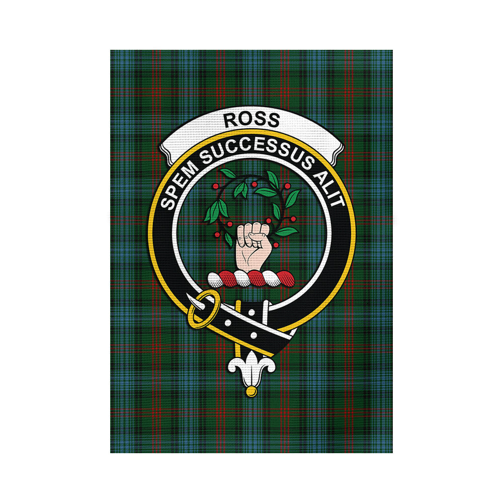 Ross Hunting Tartan Flag with Family Crest - Tartan Vibes Clothing