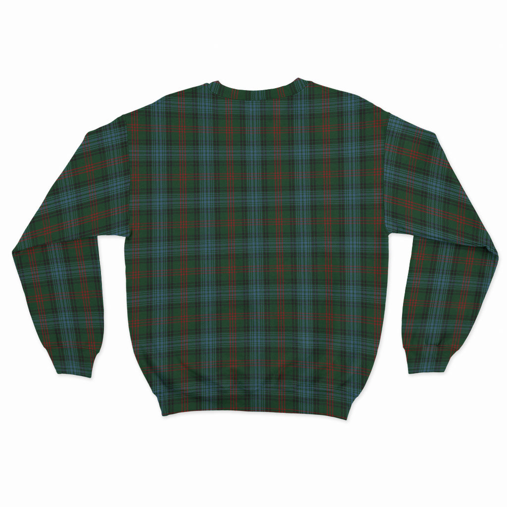 Ross Hunting Tartan Sweatshirt with Family Crest - Tartan Vibes Clothing