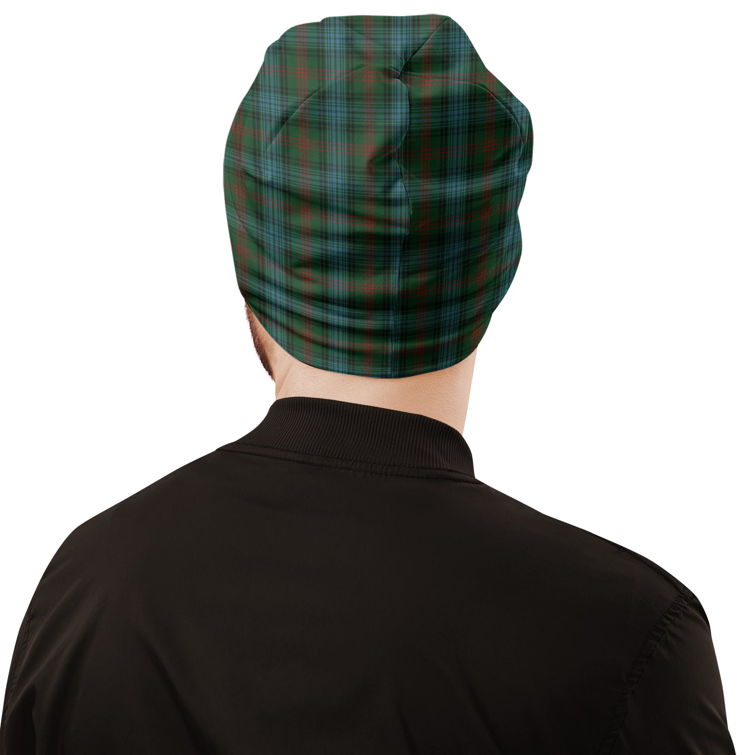 Ross Hunting Tartan Beanies Hat with Family Crest - Tartan Vibes Clothing