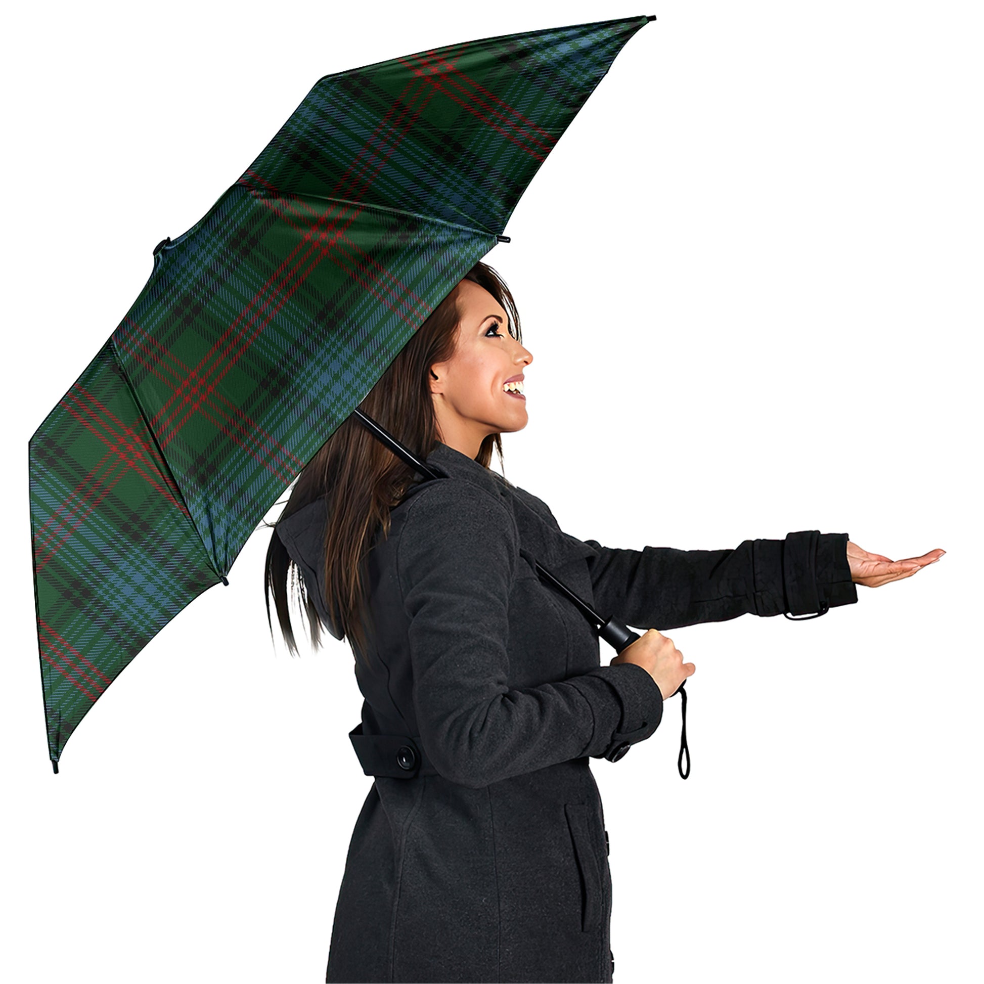 Ross Hunting Tartan Umbrella - Tartanvibesclothing