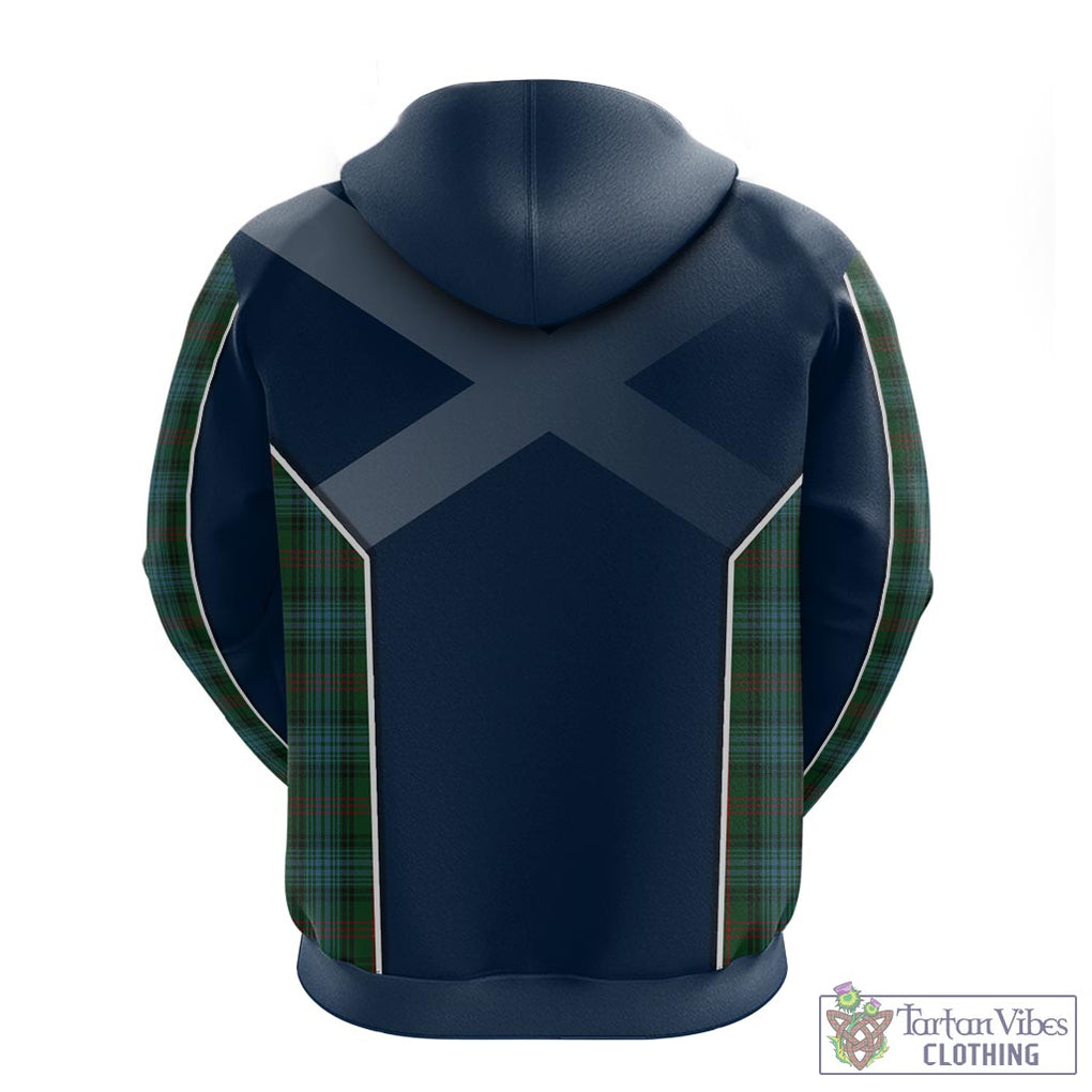 Tartan Vibes Clothing Ross Hunting Tartan Hoodie with Family Crest and Lion Rampant Vibes Sport Style