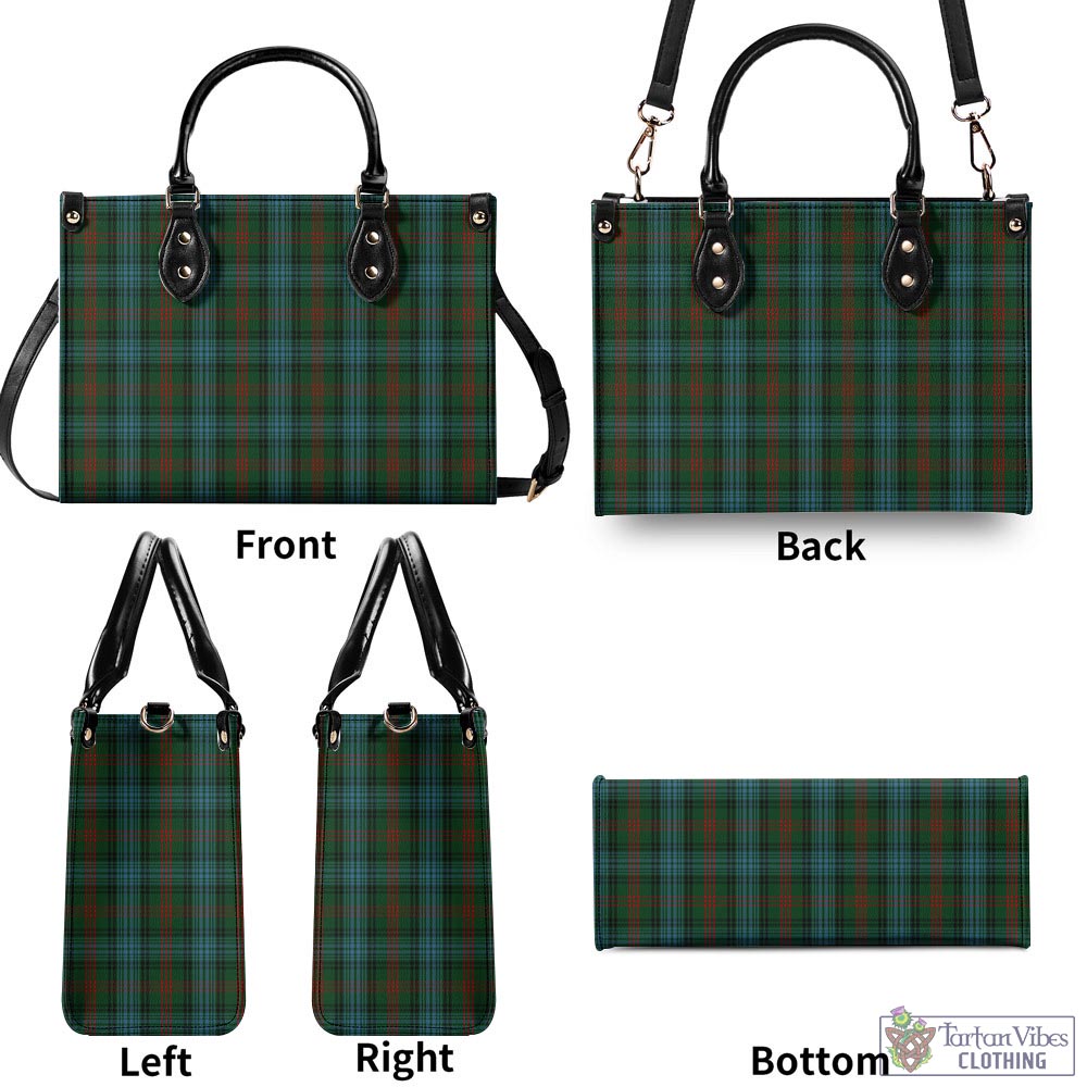 Tartan Vibes Clothing Ross Hunting Tartan Luxury Leather Handbags