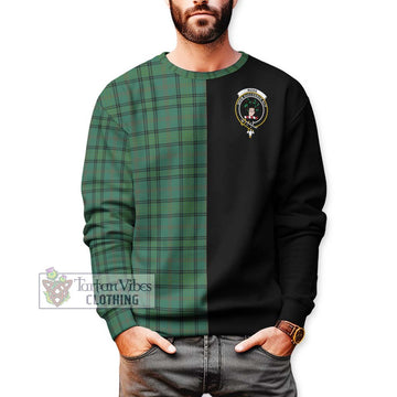 Ross Hunting Ancient Tartan Sweatshirt with Family Crest and Half Of Me Style