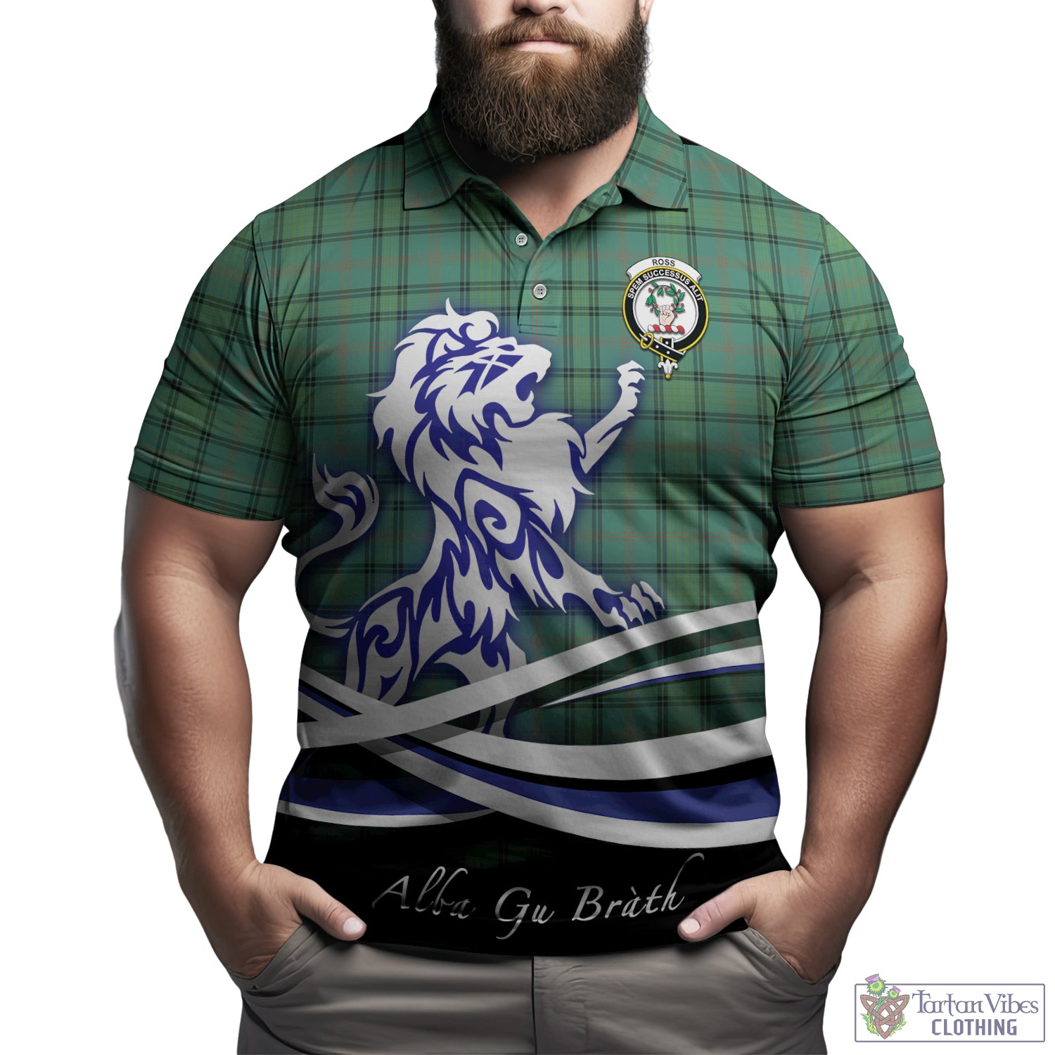 ross-hunting-ancient-tartan-polo-shirt-with-alba-gu-brath-regal-lion-emblem