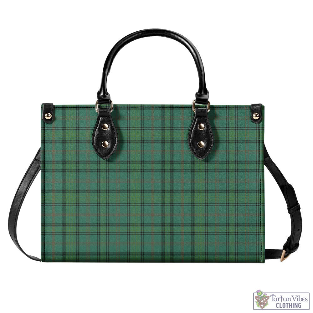 Tartan Vibes Clothing Ross Hunting Ancient Tartan Luxury Leather Handbags