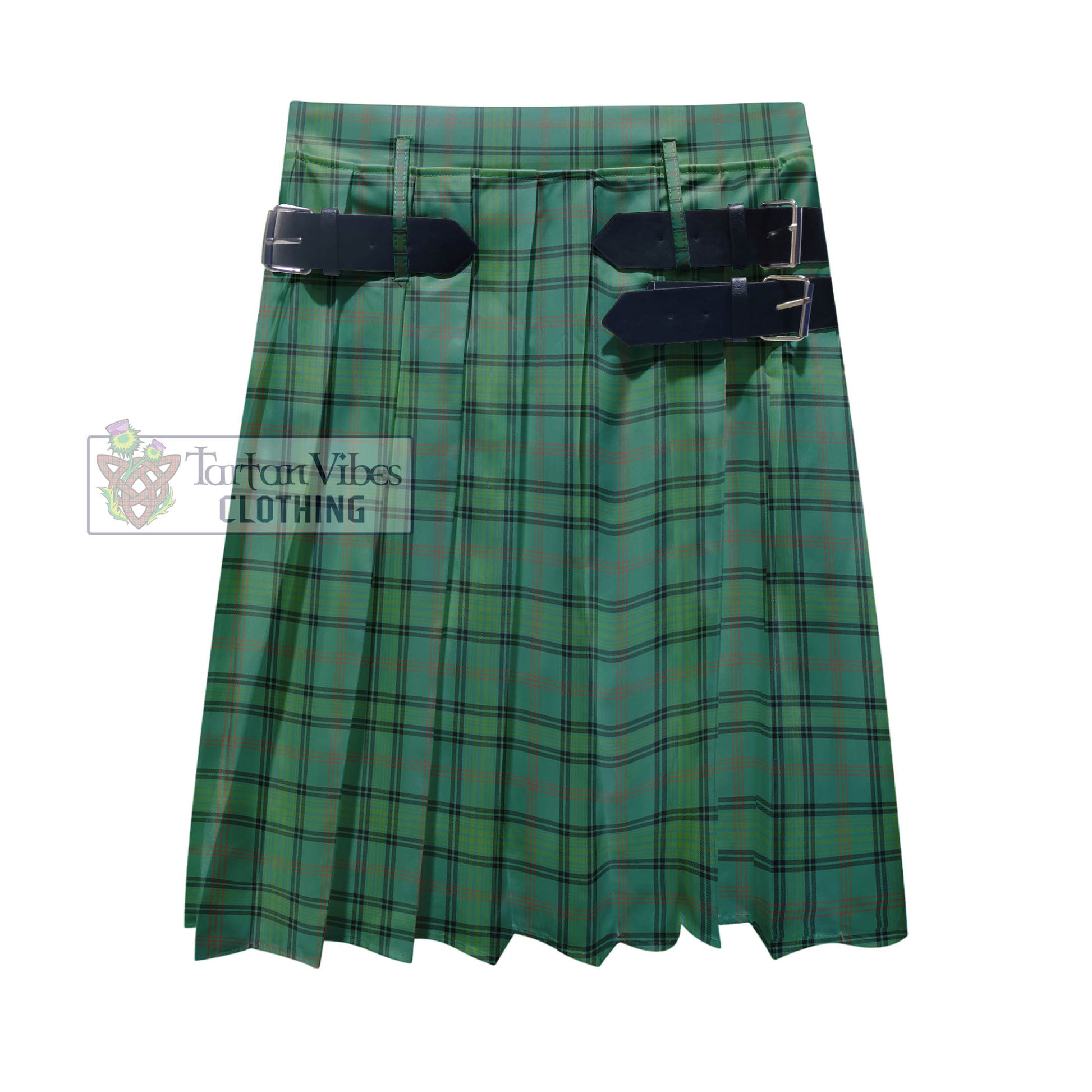 Tartan Vibes Clothing Ross Hunting Ancient Tartan Men's Pleated Skirt - Fashion Casual Retro Scottish Style