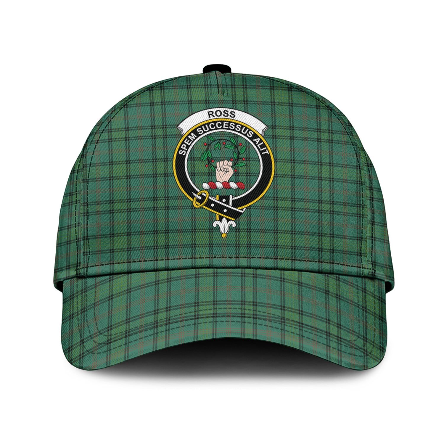 Ross Hunting Ancient Tartan Classic Cap with Family Crest Classic Cap Universal Fit - Tartan Vibes Clothing