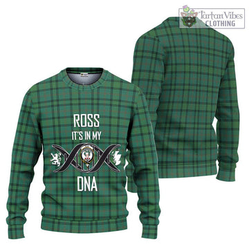 Ross Hunting Ancient Tartan Ugly Sweater with Family Crest DNA In Me Style