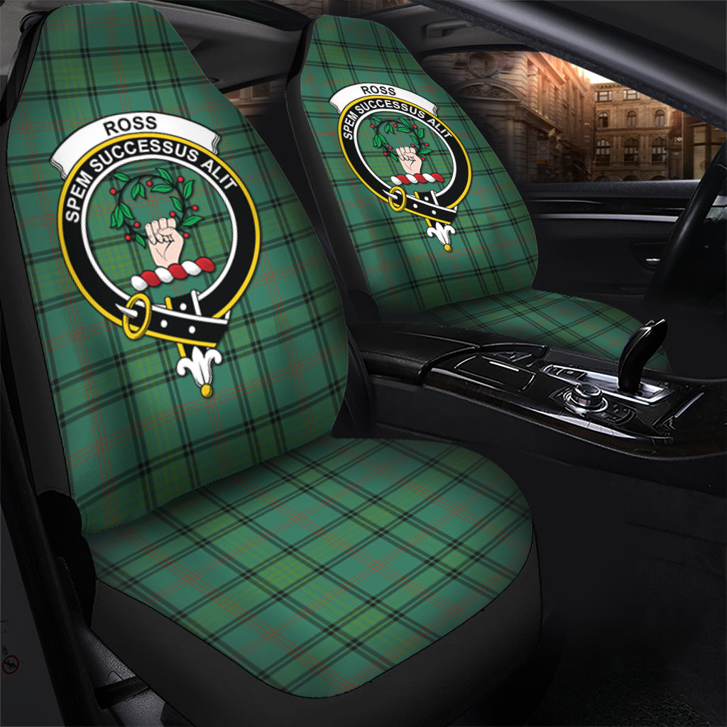 Ross Hunting Ancient Tartan Car Seat Cover with Family Crest - Tartanvibesclothing