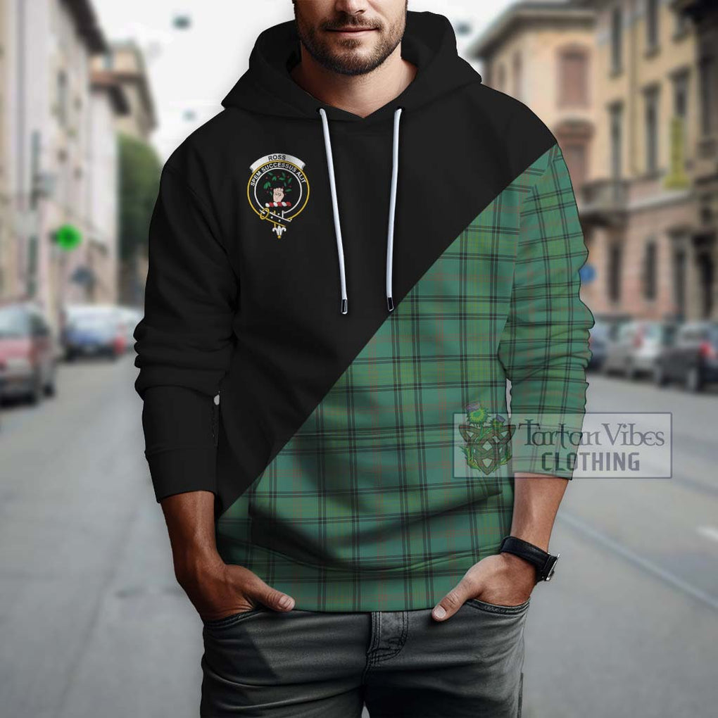 Ross Hunting Ancient Tartan Hoodie with Family Crest and Military Logo Style - Tartanvibesclothing Shop