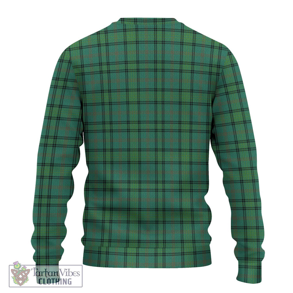 Ross Hunting Ancient Tartan Knitted Sweater with Family Crest DNA In Me Style - Tartanvibesclothing Shop