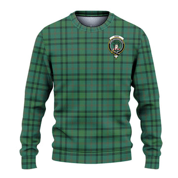 Ross Hunting Ancient Tartan Knitted Sweater with Family Crest