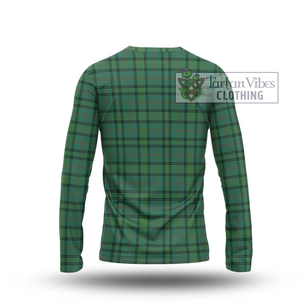 Ross Hunting Ancient Tartan Long Sleeve T-Shirt with Family Crest DNA In Me Style - Tartanvibesclothing Shop