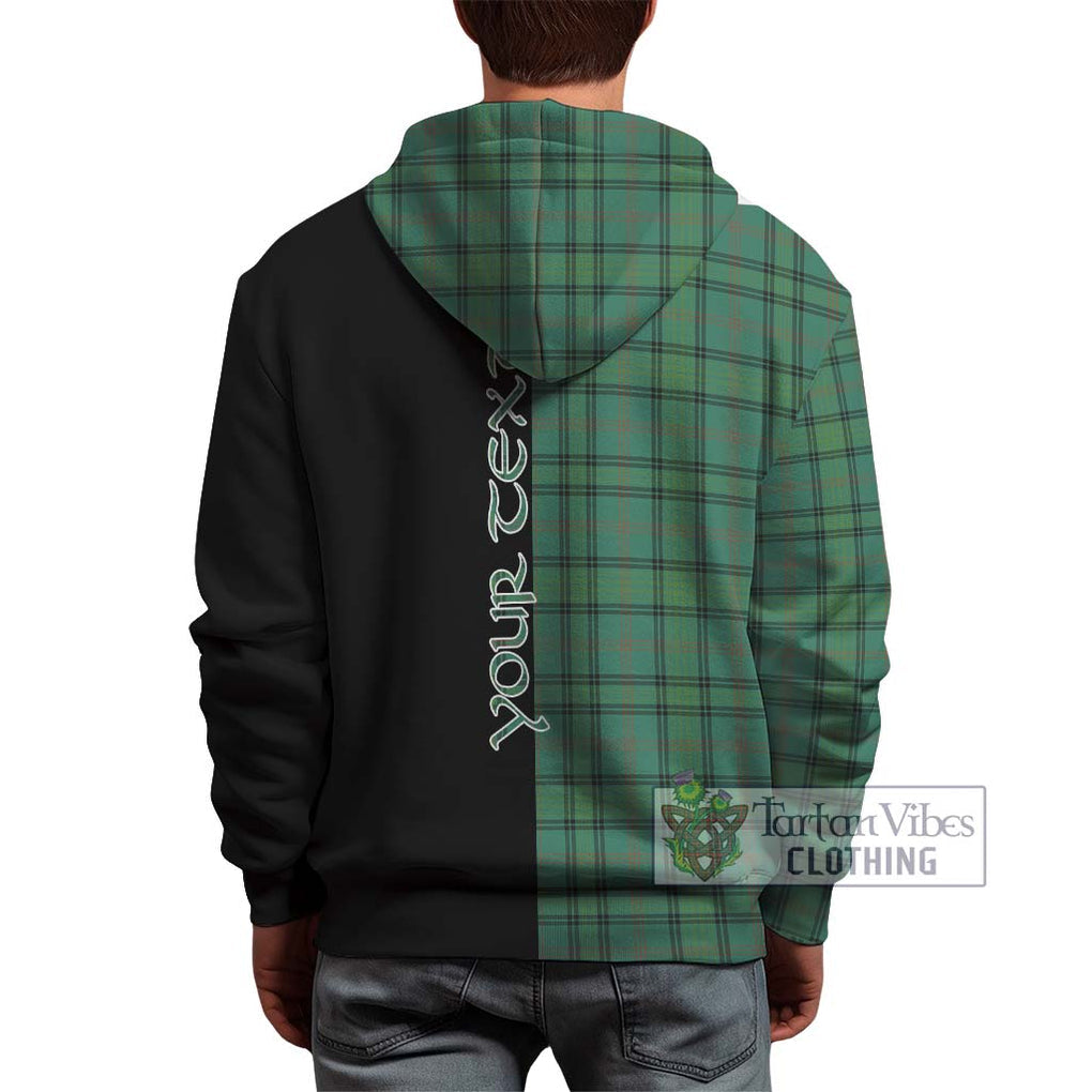 Ross Hunting Ancient Tartan Hoodie with Family Crest and Half Of Me Style - Tartanvibesclothing Shop