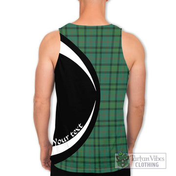 Ross Hunting Ancient Tartan Men's Tank Top with Family Crest Circle Style