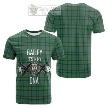 Ross Hunting Ancient Tartan Cotton T-shirt with Family Crest DNA In Me Style