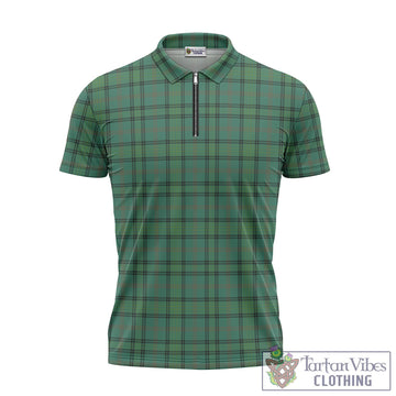 Ross Hunting Ancient Tartan Zipper Polo Shirt