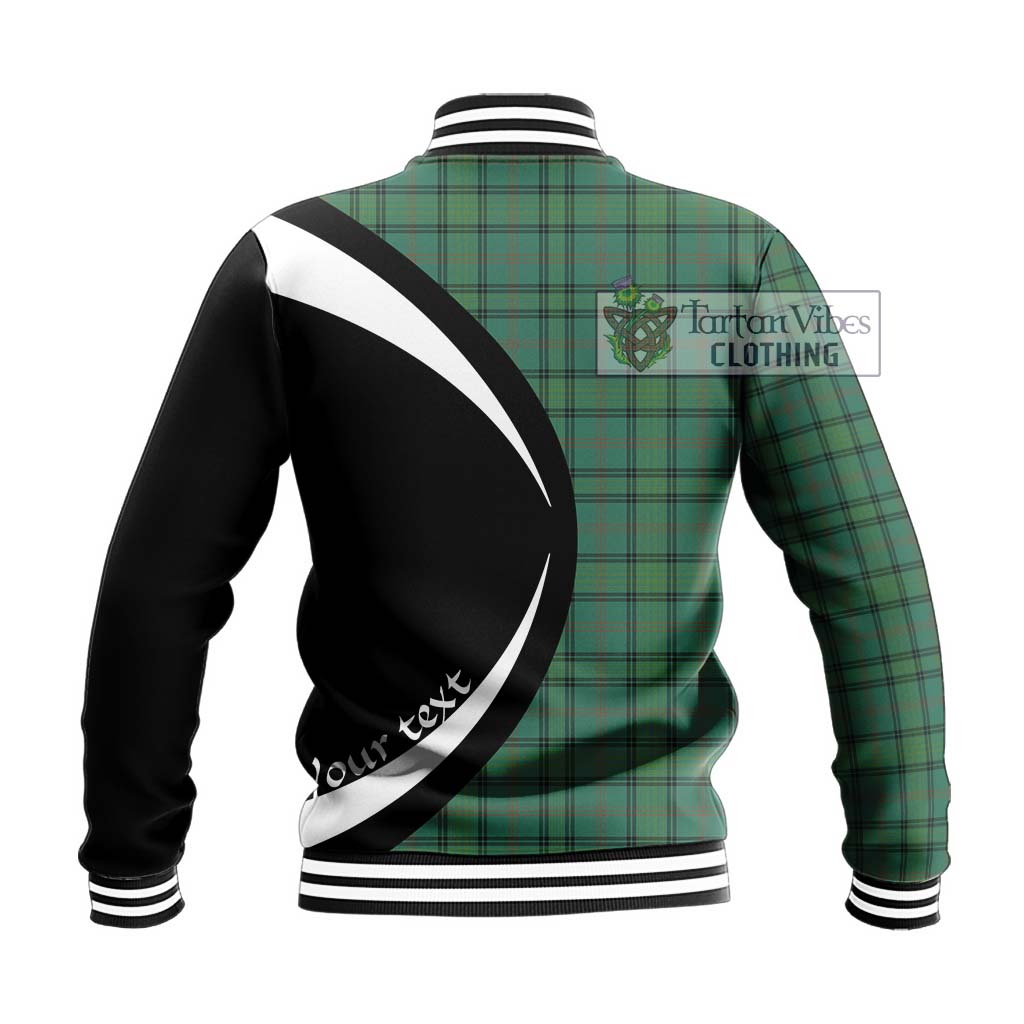 Tartan Vibes Clothing Ross Hunting Ancient Tartan Baseball Jacket with Family Crest Circle Style