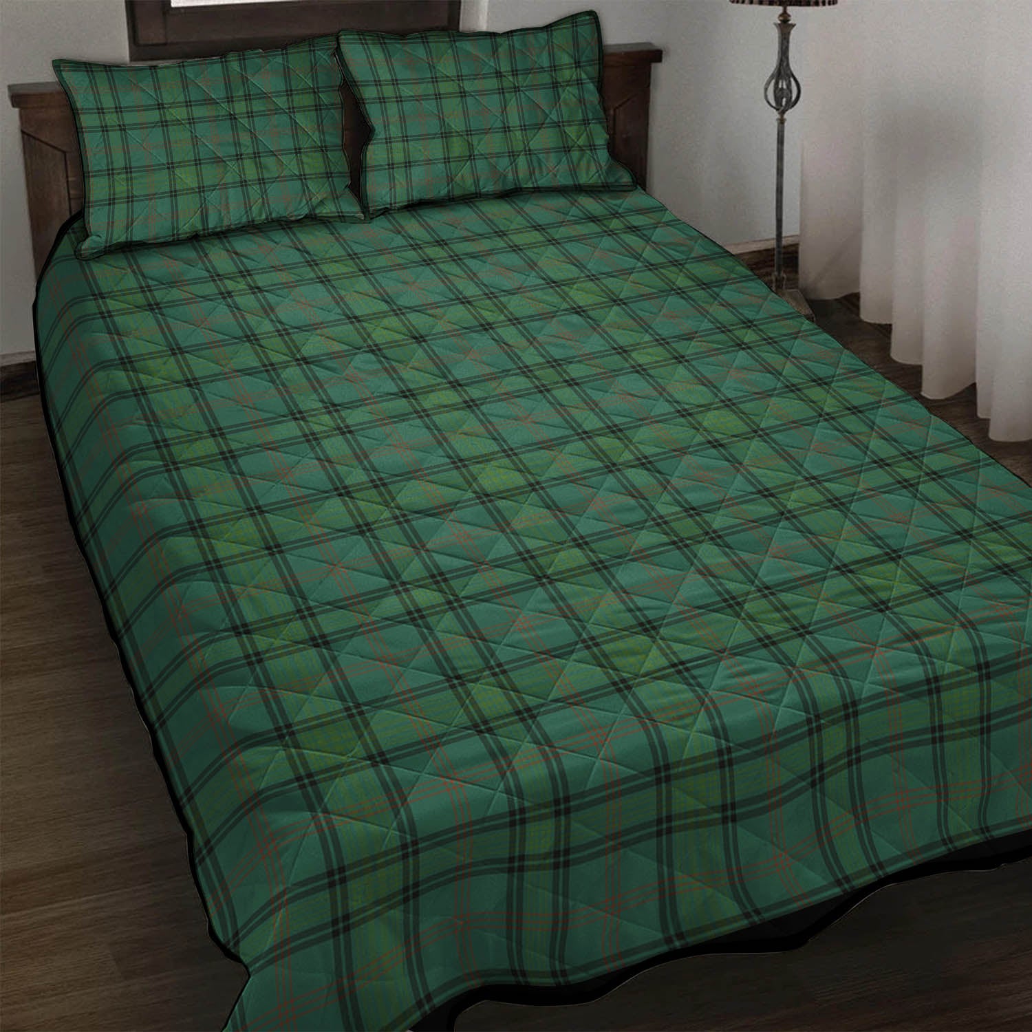 Ross Hunting Ancient Tartan Quilt Bed Set - Tartanvibesclothing Shop