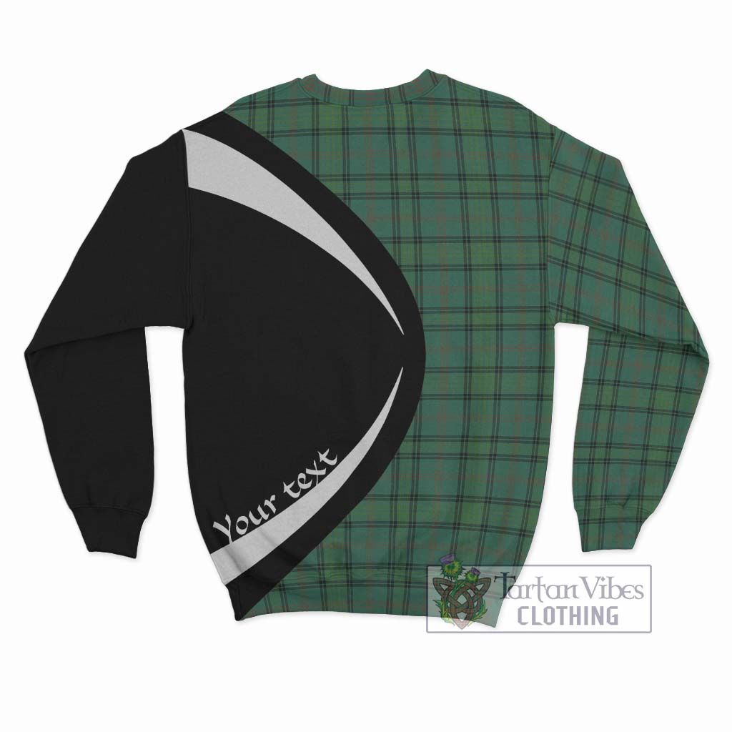 Ross Hunting Ancient Tartan Sweatshirt with Family Crest Circle Style - Tartan Vibes Clothing