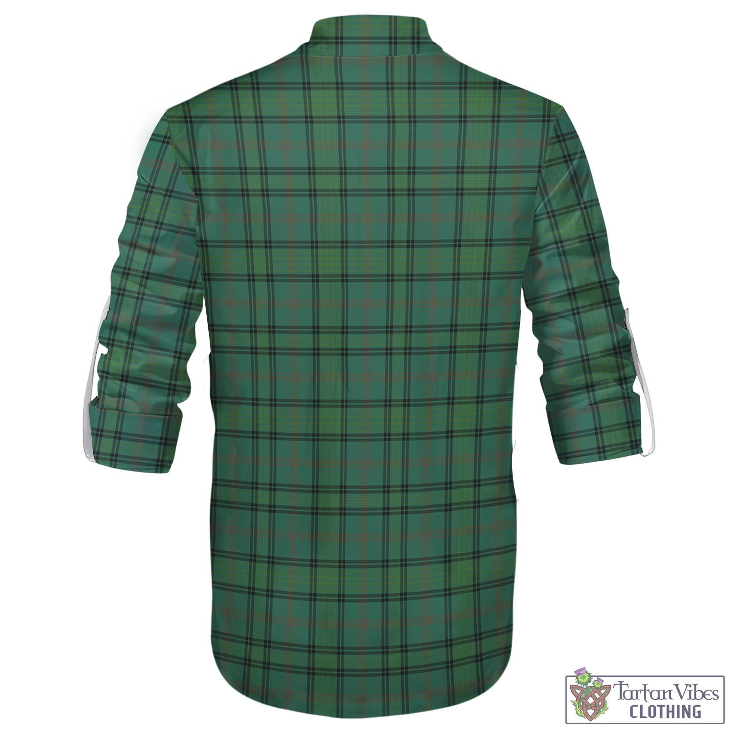 Tartan Vibes Clothing Ross Hunting Ancient Tartan Men's Scottish Traditional Jacobite Ghillie Kilt Shirt