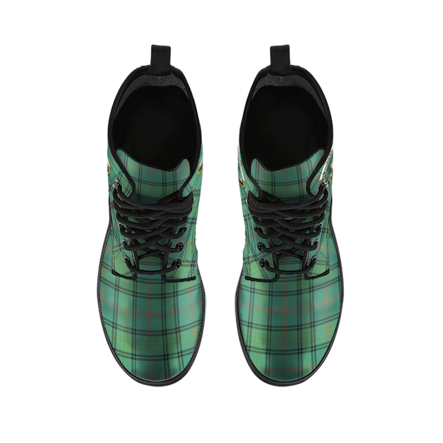 ross-hunting-ancient-tartan-leather-boots-with-family-crest