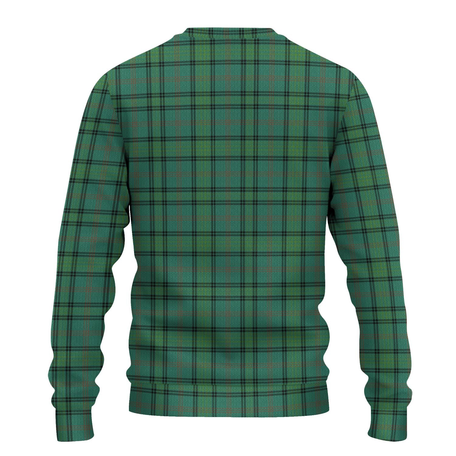 Ross Hunting Ancient Tartan Knitted Sweater with Family Crest - Tartanvibesclothing
