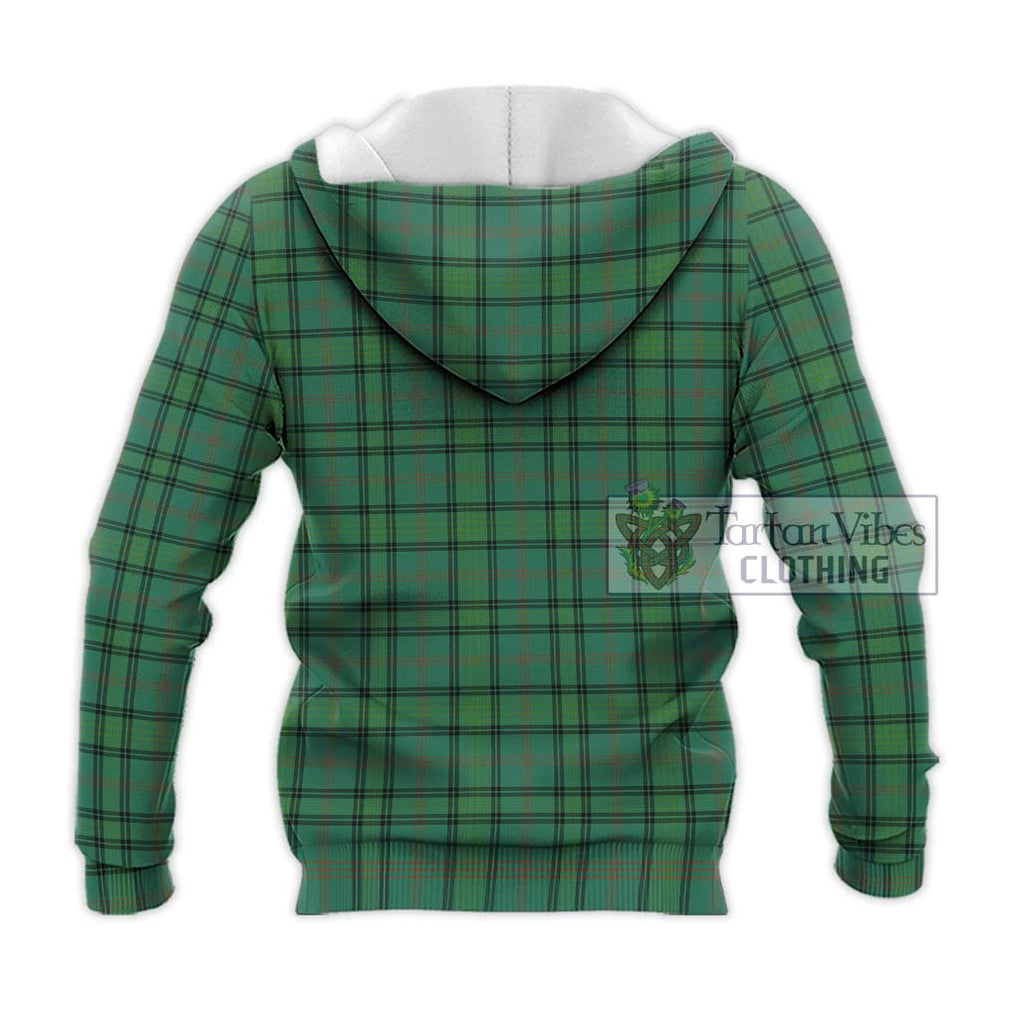 Ross Hunting Ancient Tartan Knitted Hoodie with Family Crest DNA In Me Style - Tartanvibesclothing Shop