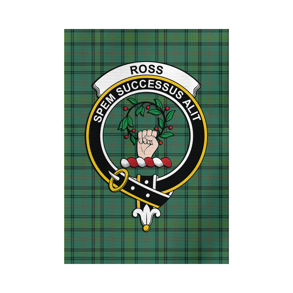 Ross Hunting Ancient Tartan Flag with Family Crest - Tartan Vibes Clothing