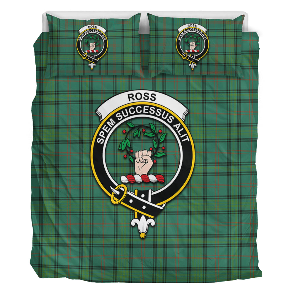 ross-hunting-ancient-tartan-bedding-set-with-family-crest