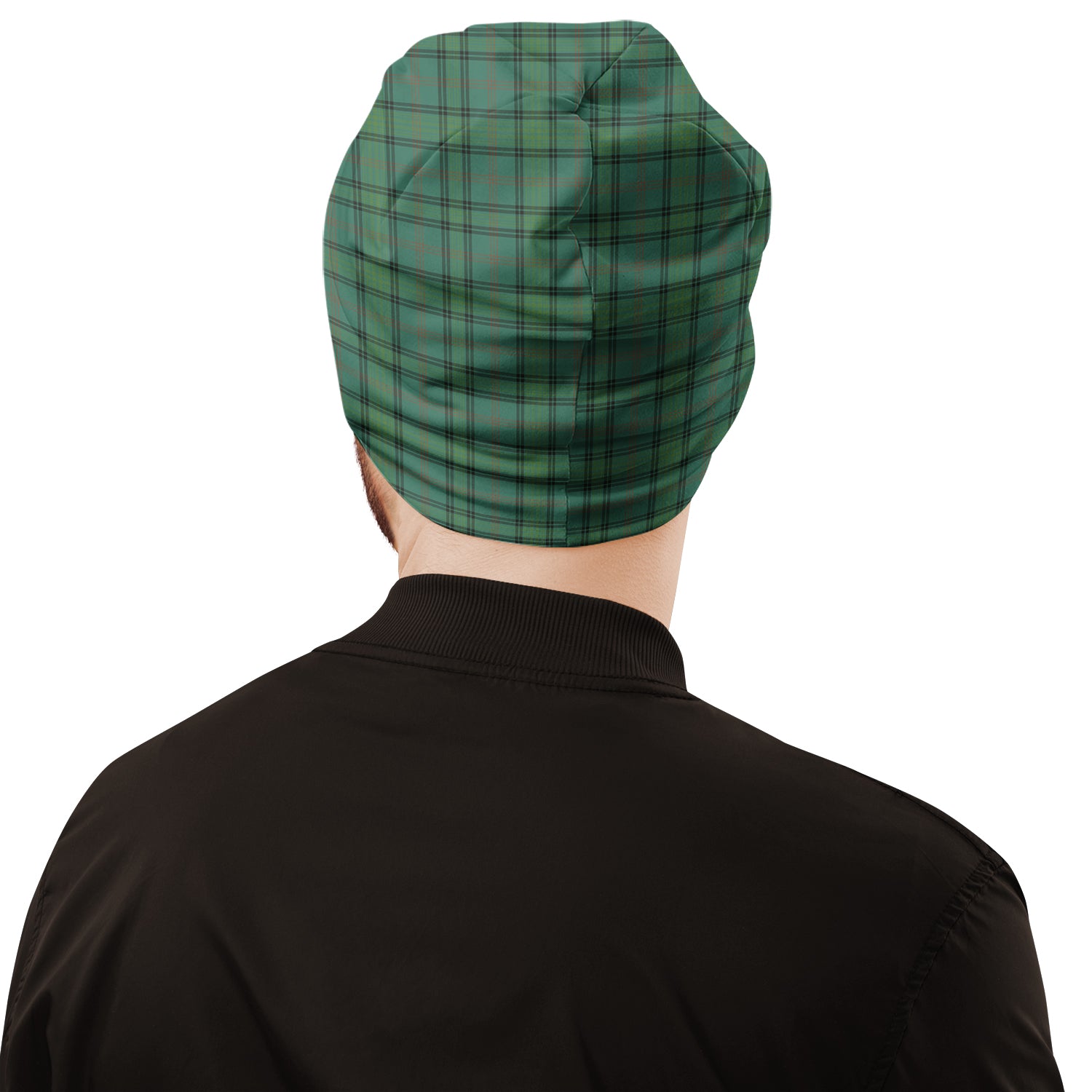 Ross Hunting Ancient Tartan Beanies Hat with Family Crest - Tartan Vibes Clothing