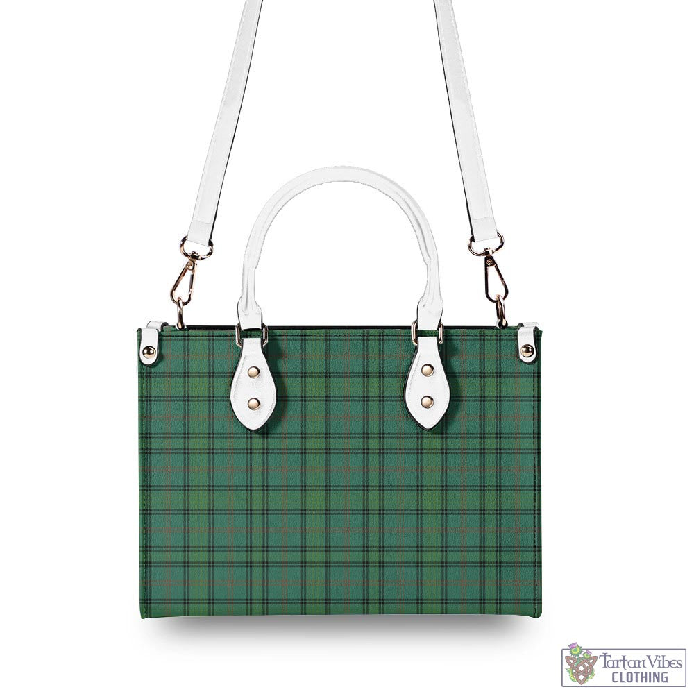 Tartan Vibes Clothing Ross Hunting Ancient Tartan Luxury Leather Handbags