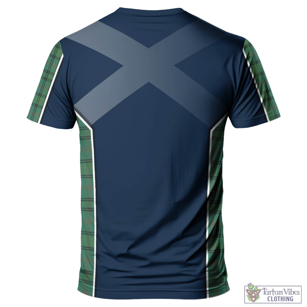 Tartan Vibes Clothing Ross Hunting Ancient Tartan T-Shirt with Family Crest and Scottish Thistle Vibes Sport Style