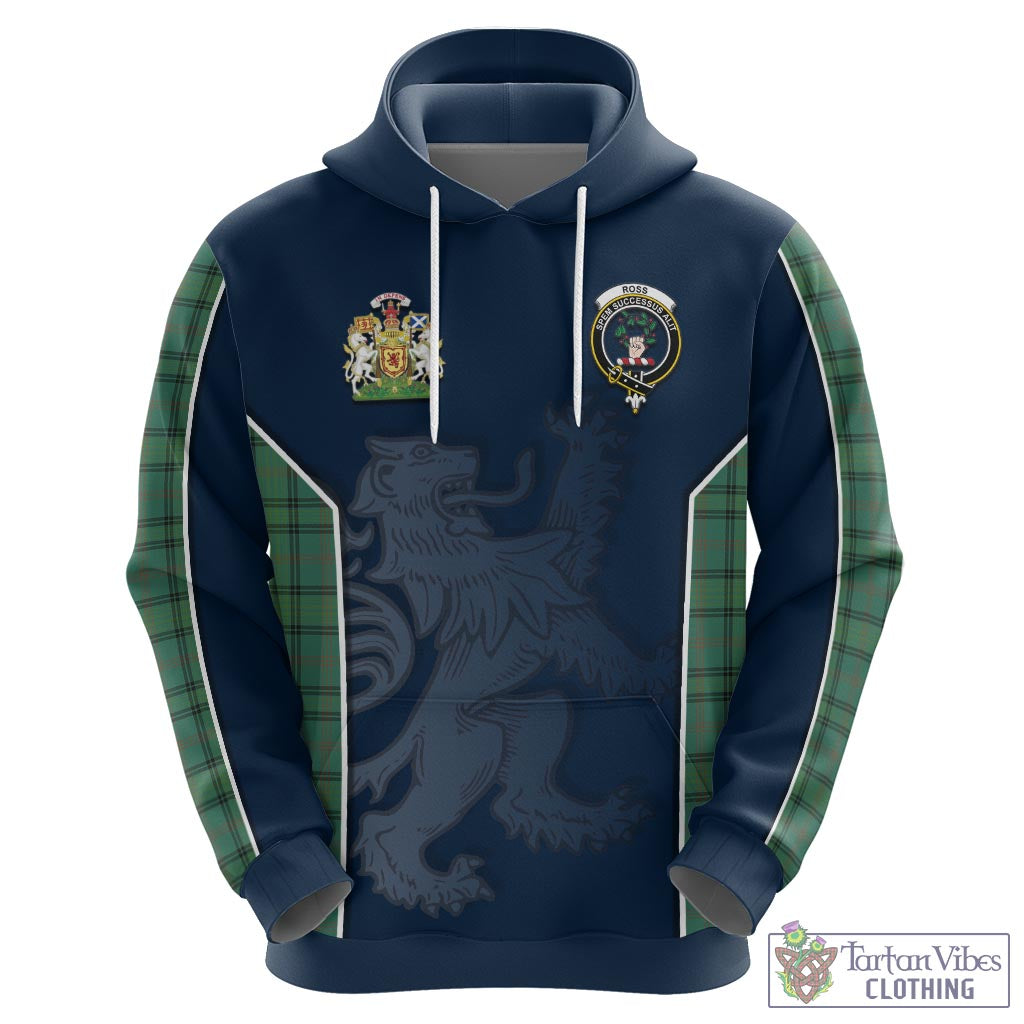 Tartan Vibes Clothing Ross Hunting Ancient Tartan Hoodie with Family Crest and Lion Rampant Vibes Sport Style