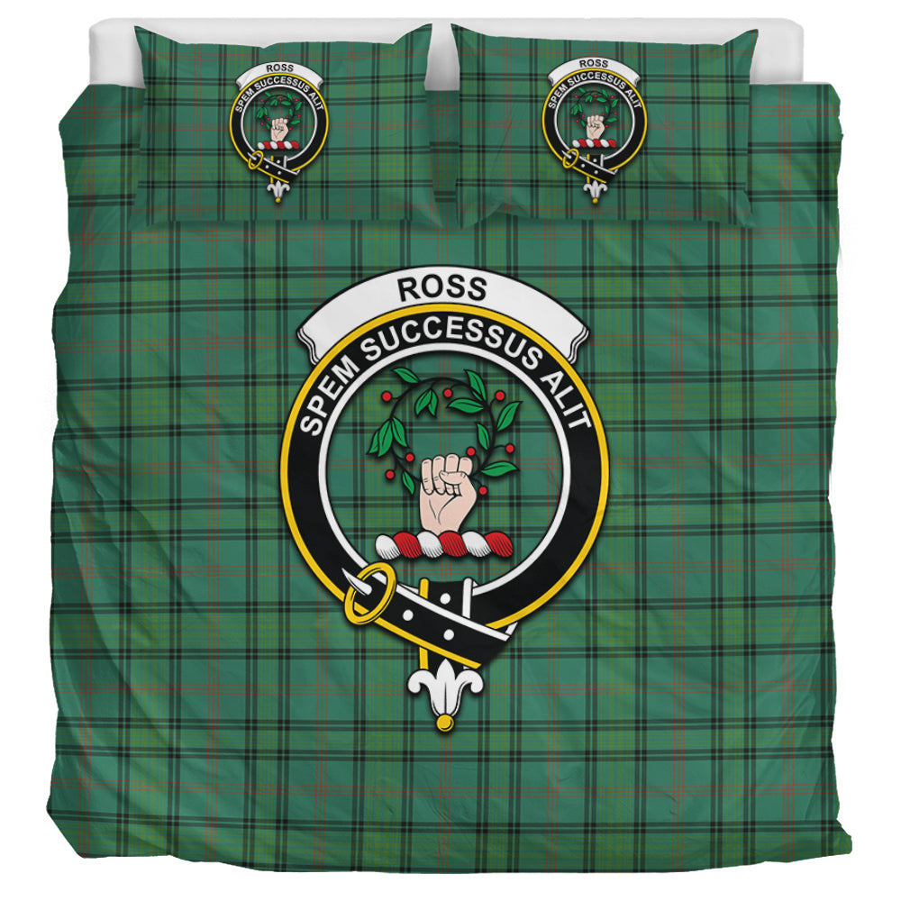 ross-hunting-ancient-tartan-bedding-set-with-family-crest