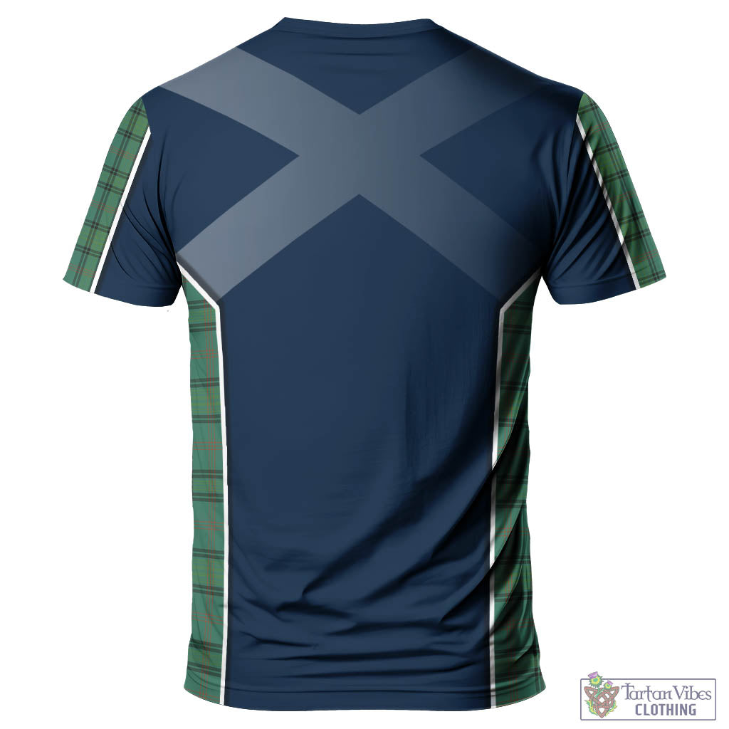 Tartan Vibes Clothing Ross Hunting Ancient Tartan T-Shirt with Family Crest and Lion Rampant Vibes Sport Style