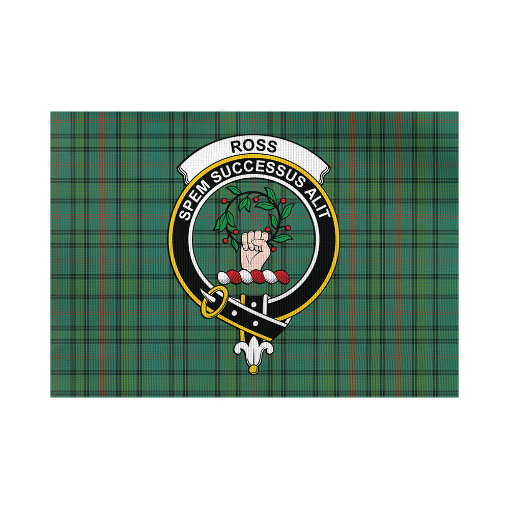 Ross Hunting Ancient Tartan Flag with Family Crest - Tartan Vibes Clothing